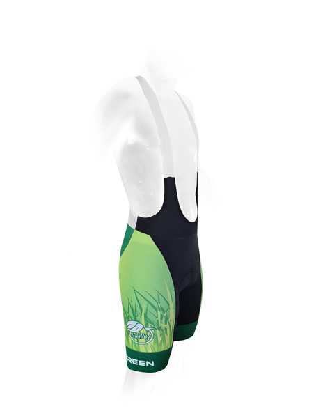 BIB SHORT GREEN RECYCLED — view 3
