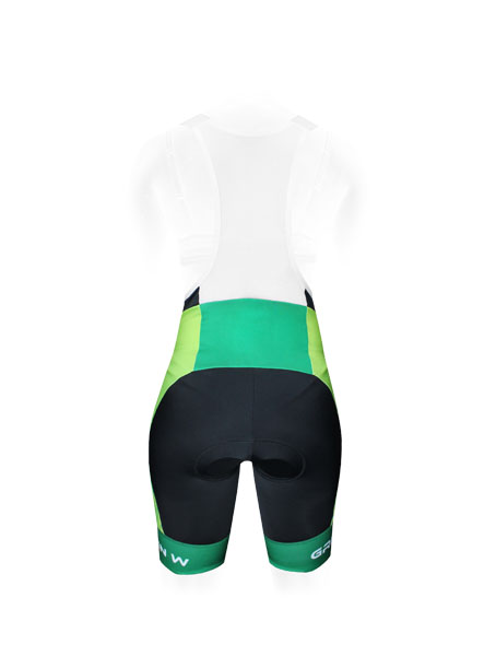 BIB SHORT GREEN WOMEN RECYCLED — view 2
