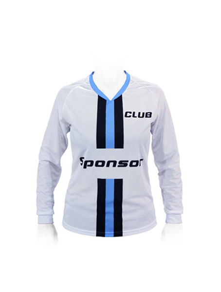 LS JERSEY SOCCER V-COLLAR GK WOMEN RF — custom long sleeve by Cindra Enterprises
