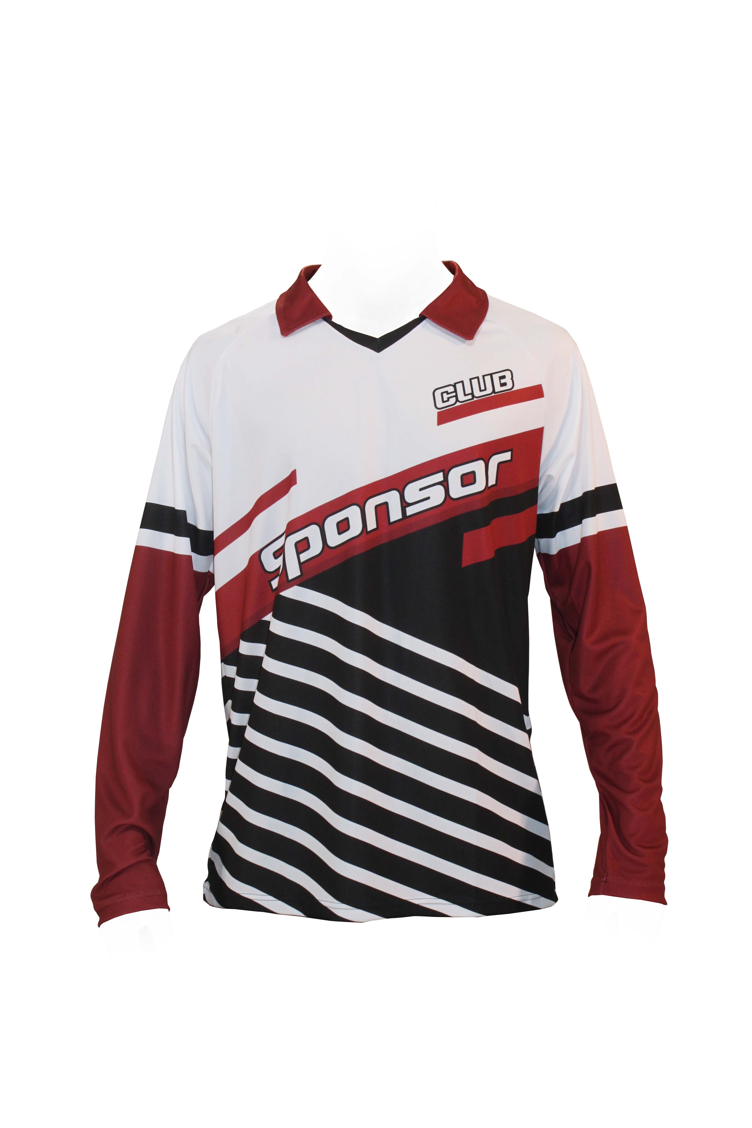 LS JERSEY SOCCER POLO COLLAR MEN — custom long sleeve by Cindra Enterprises