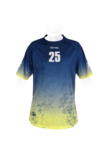 SS JERSEY BADMINTON ROUND COLLAR MEN — custom short sleeve by Cindra Enterprises