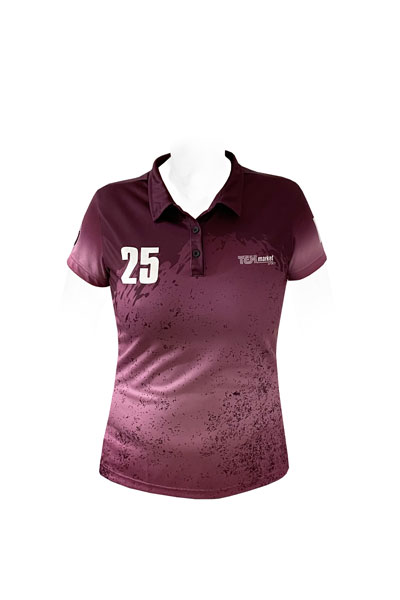 SS POLO BADMINTON WOMEN — custom short sleeve by Cindra Enterprises