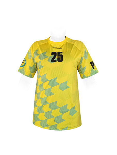 SS JERSEY HANDBALL SIDE INSERTS ROUND COLLAR KIDS — custom short sleeve by Cindra Enterprises