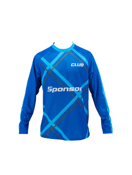 LS JERSEY HANDBALL SIDE INSERTS ROUND COLLAR MEN — custom long sleeve by Cindra Enterprises