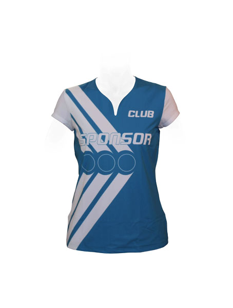 SS JERSEY TENNIS DEEP NECK GIRLS — custom short sleeve by Cindra Enterprises