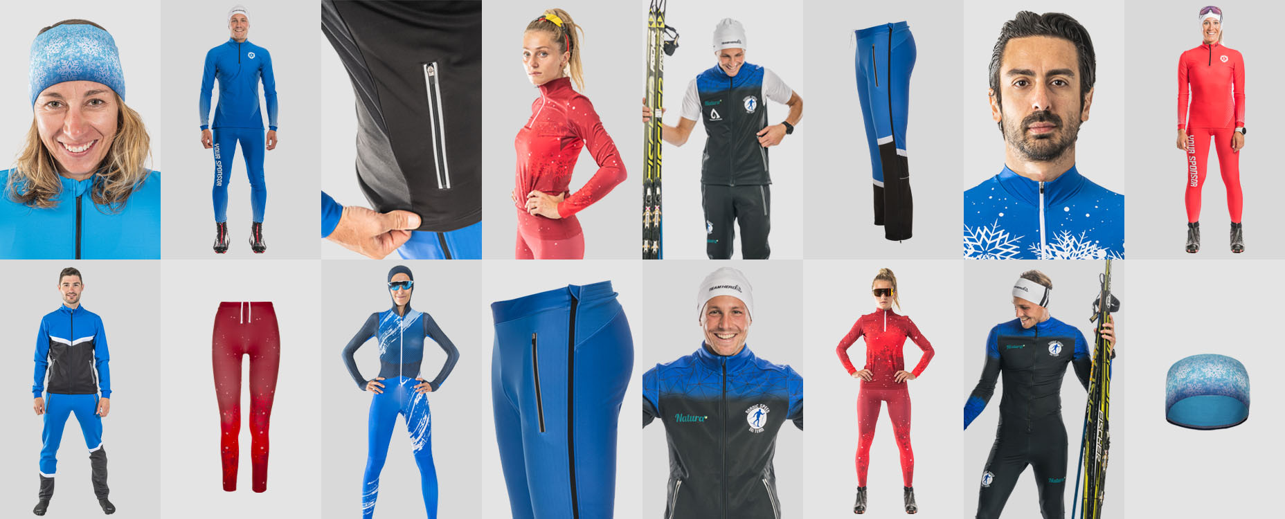 Produttore di abbigliamento sportivo invernale banner