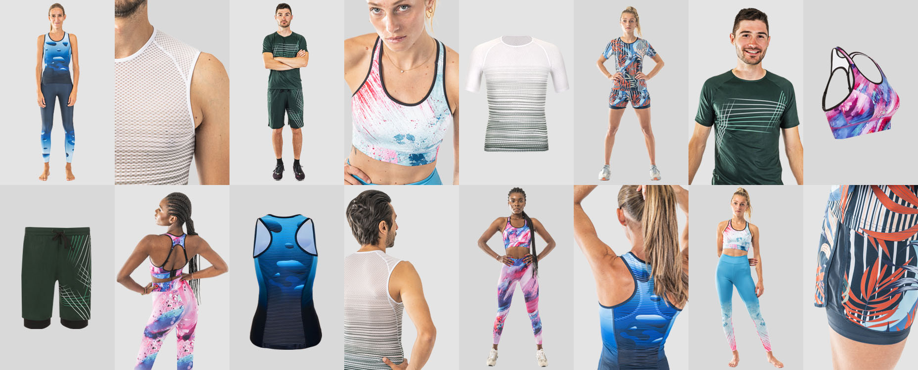 Produttore di abbigliamento fitness banner