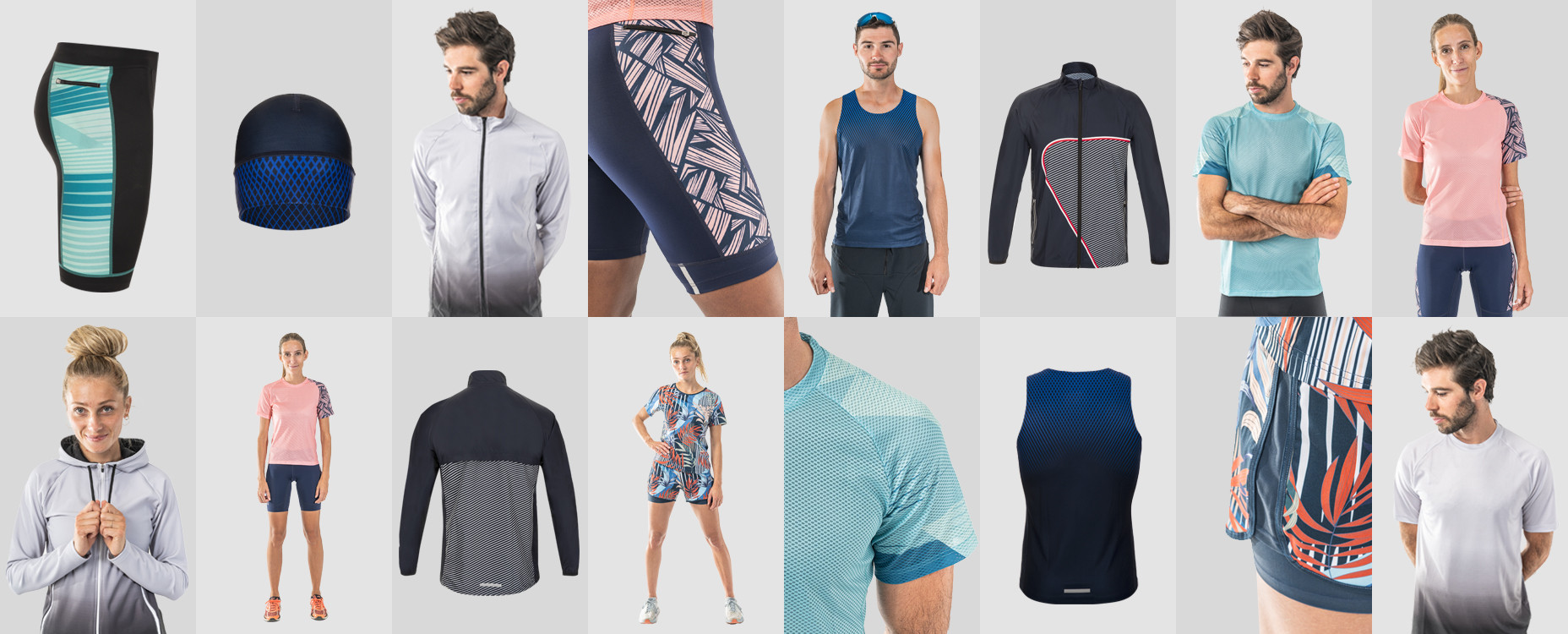 Produttore di abbigliamento running banner